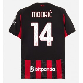 Pánské fotbalový oblečení AC Milan Luka Modric #14 Domácí košile 2025-26 Krátkým Rukávem